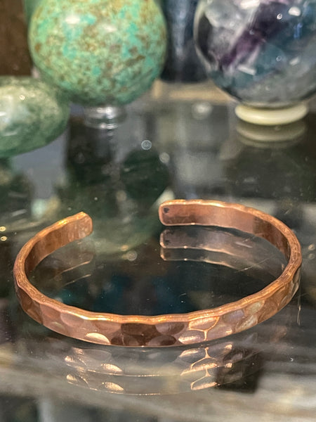 Copper Bracelet Cuff 1/2 Inch Wide