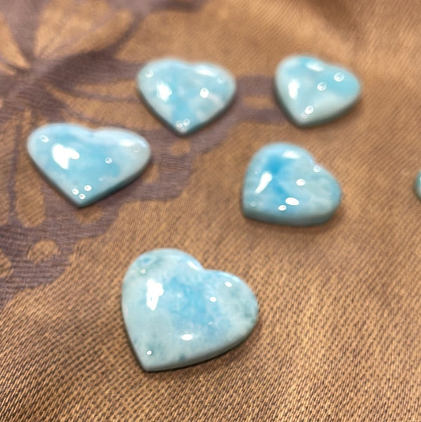 Larimar Carved Heart