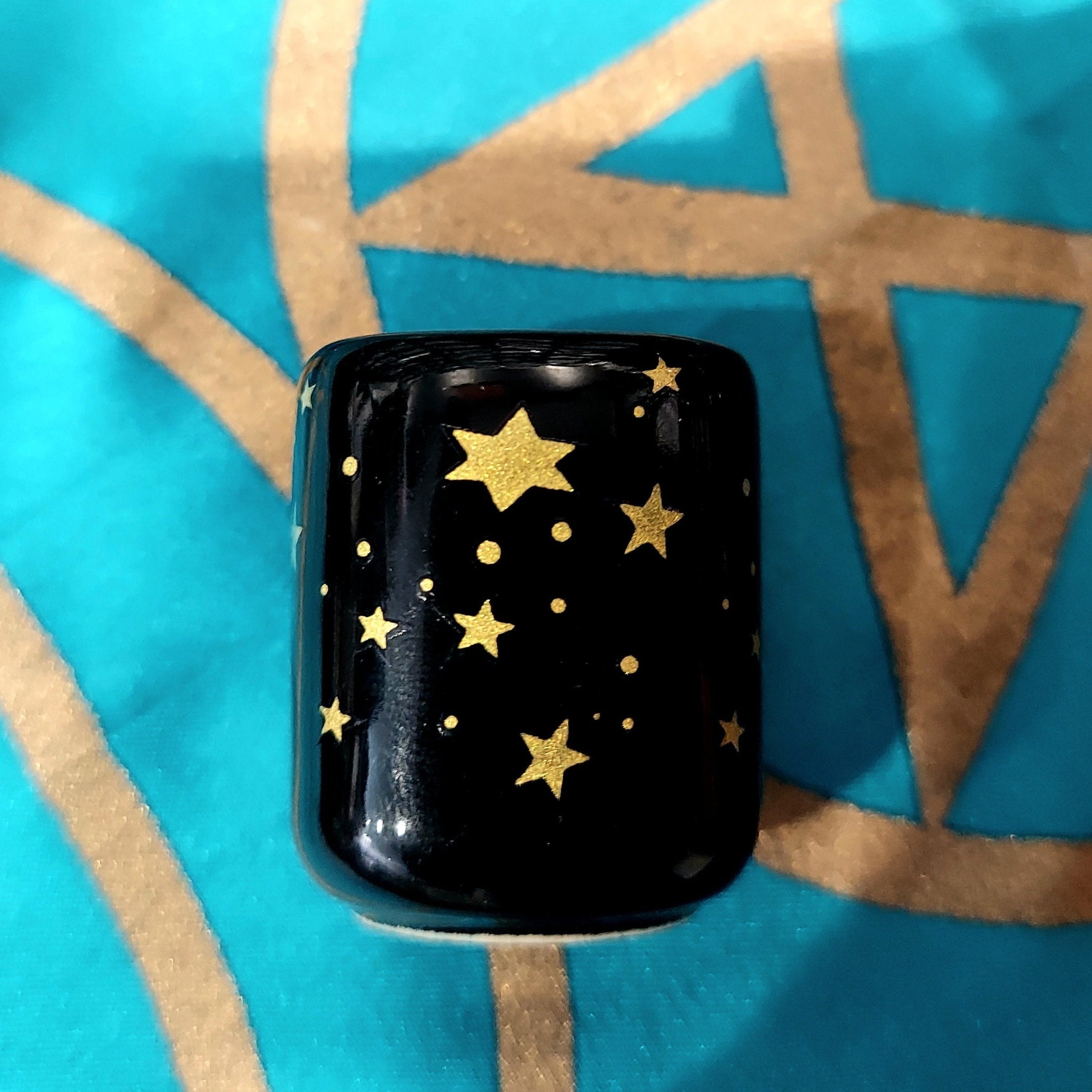 Ceramic Chime Candle Holders with Stars | 5/8 inches | Assorted Colors