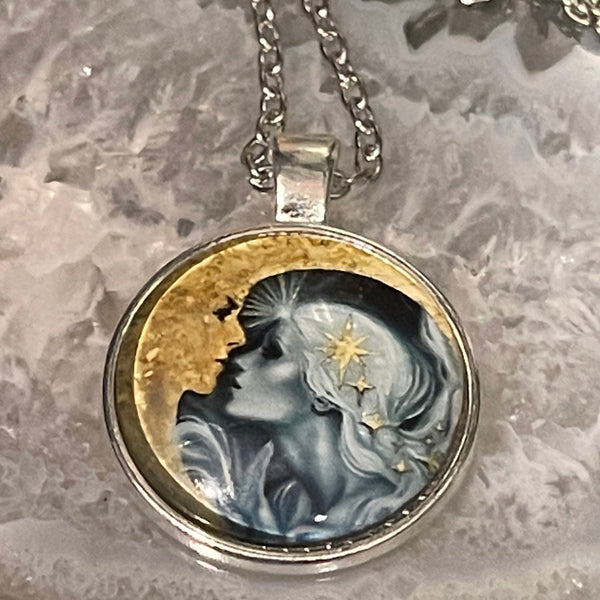 Selene and The Moon Pendant Necklace