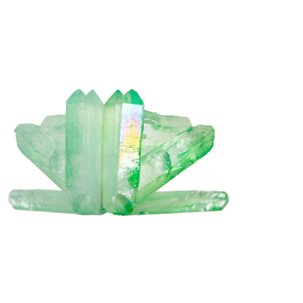 Green Aura Crystal Point