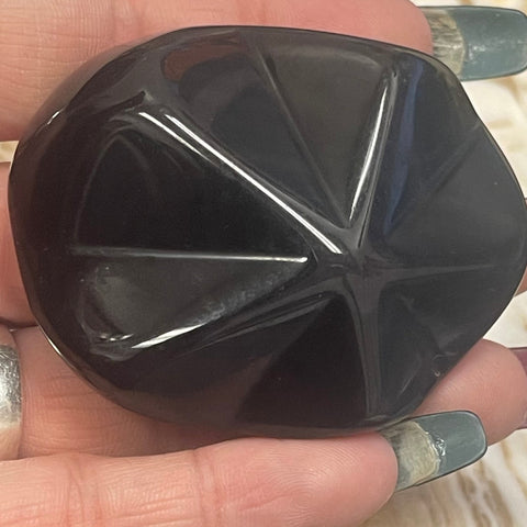 Rainbow Obsidian Star Palm Stone