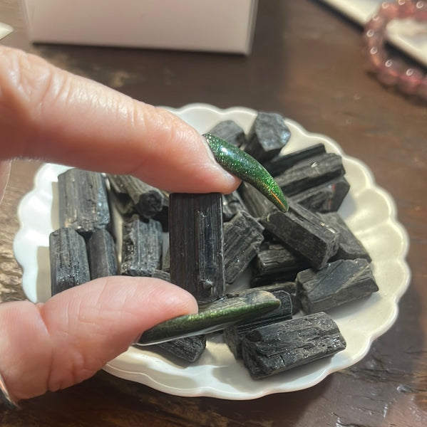 Black Tourmaline High Quality Petite Beryl (0.75”-1”