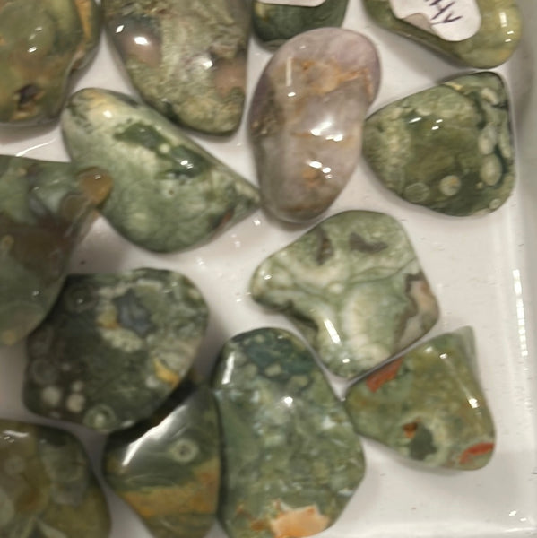 Rainforest Rhyolite Pocket Stone