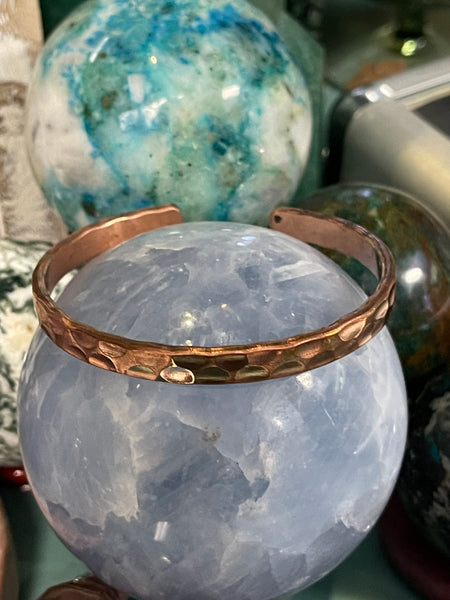 Copper Bracelet Cuff 1/2 Inch Wide