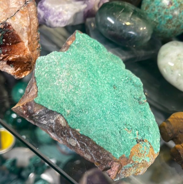 Malachite Raw on Matrix | Assorted Sizes