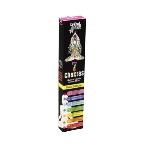 7 Chakras Tribal Soul Incense Sticks with Chakra Card 15gm