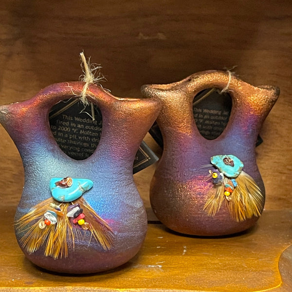 Raku Glazed Wedding Vase by Artist Jeremy Diller