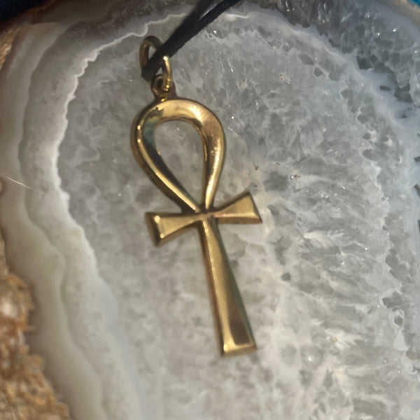 Ankh Bronze Pendant Necklace