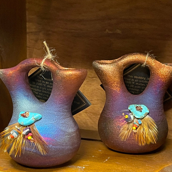 Raku Glazed Wedding Vase by Artist Jeremy Diller