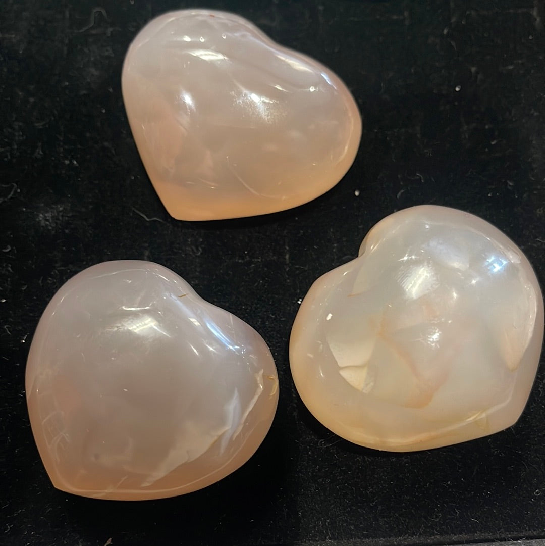 Agate Heart Carving