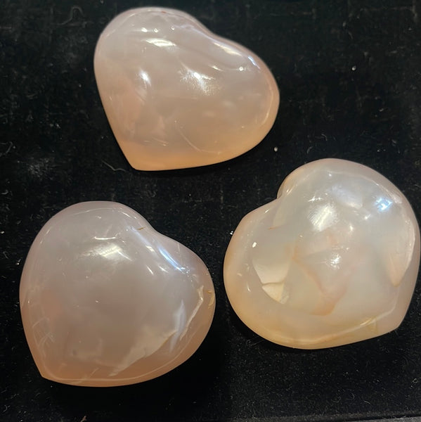 Agate Heart Carving