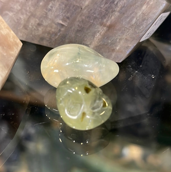 Prehnite Tumble Pocket Stone