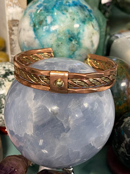 Copper Bracelet Cuff 1/2 Inch Wide