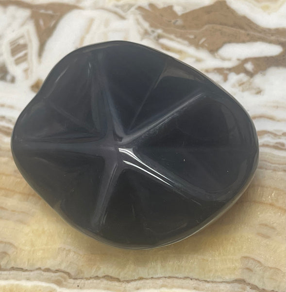 Rainbow Obsidian Star Palm Stone