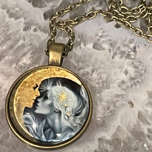 Selene and The Moon Pendant Necklace