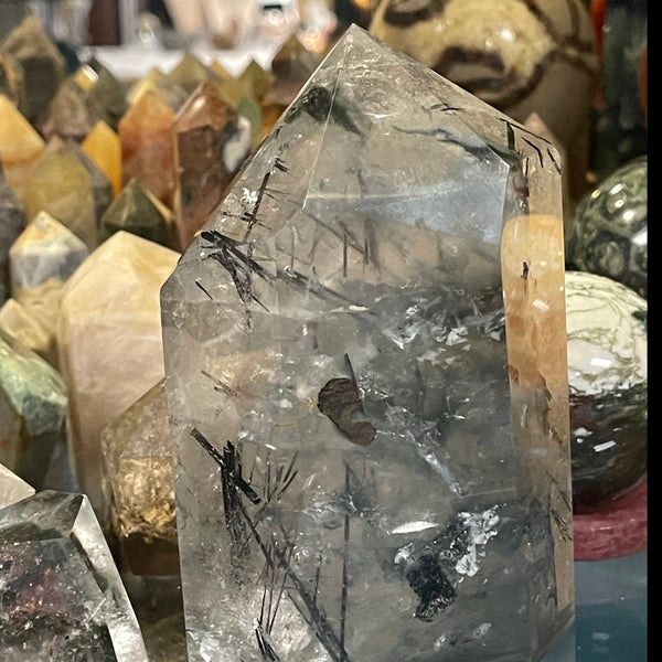 Tourmalated Quartz Large Tower