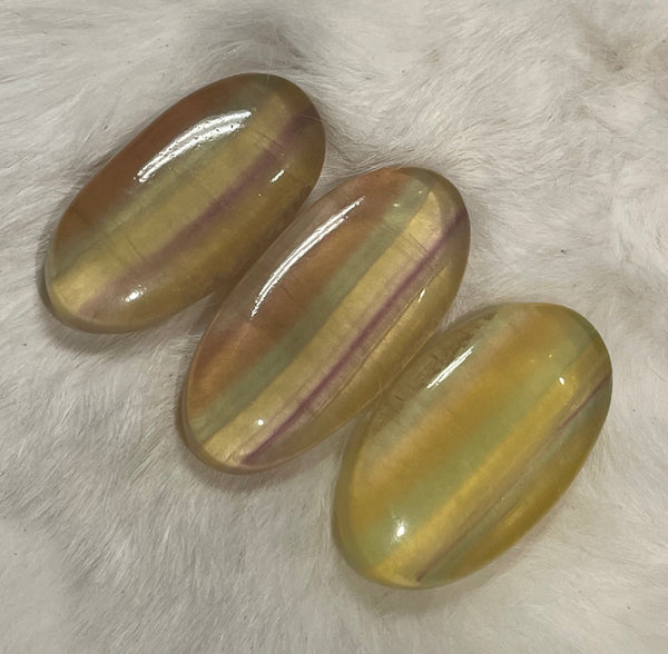 Fluorite Rainbow Palm Stone