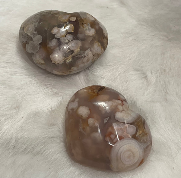 Flower Agate Heart