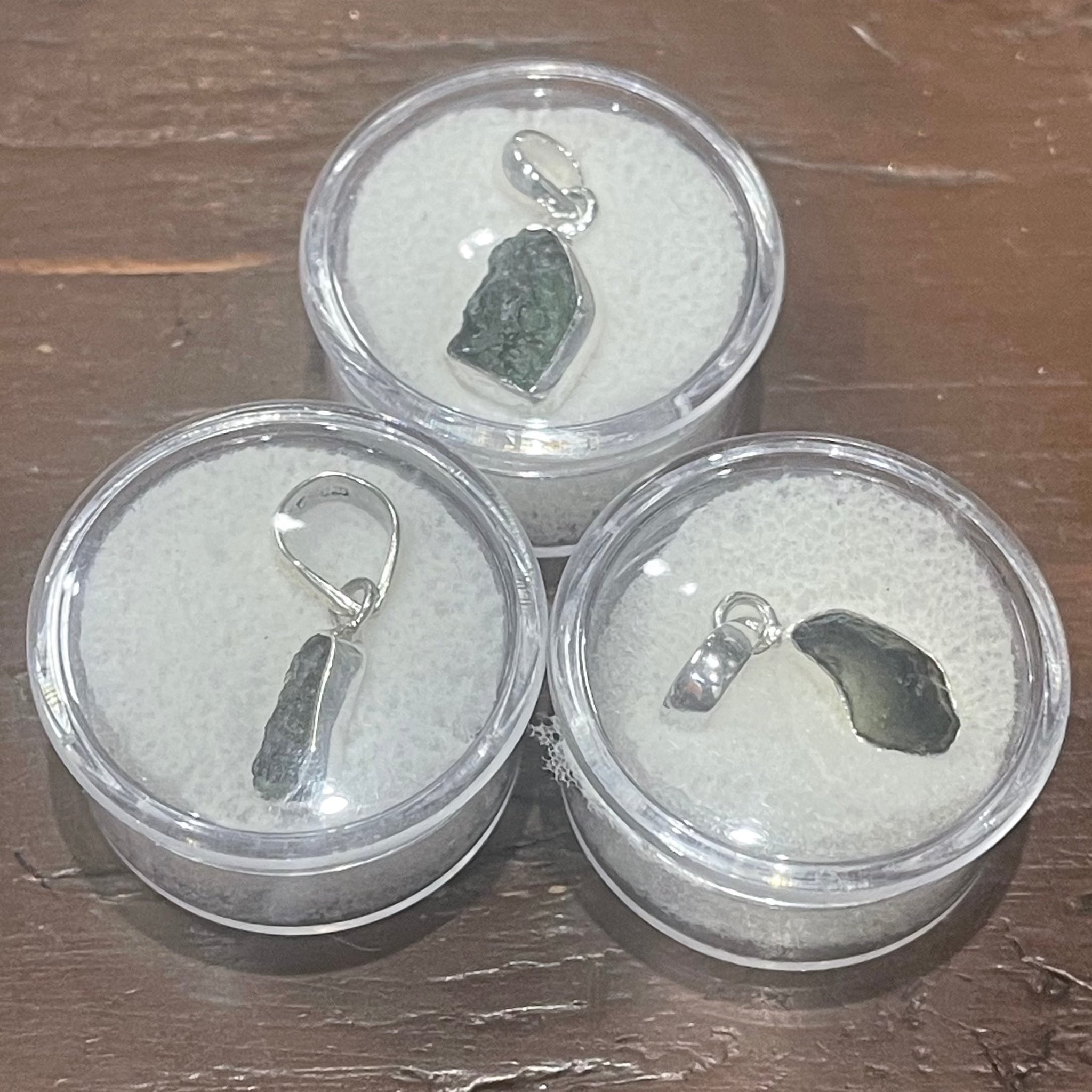 Moldavite Sterling Silver Pendant