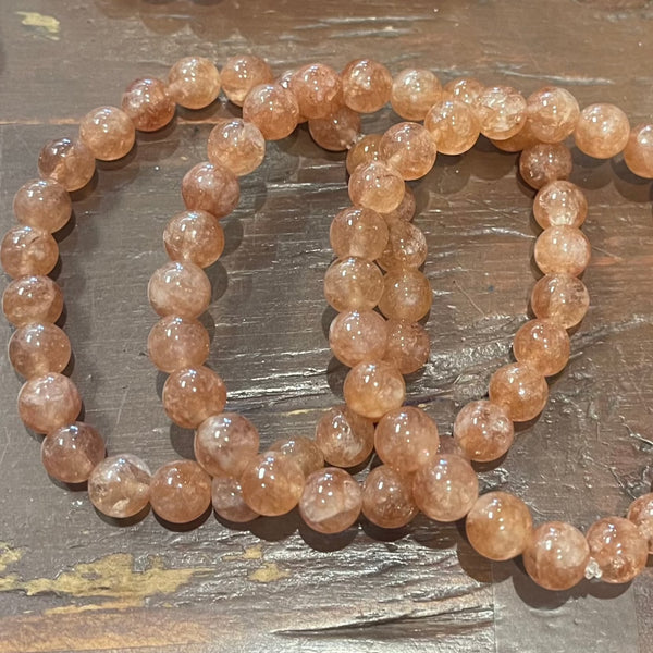 Sunstone Beaded Stackable Bracelet