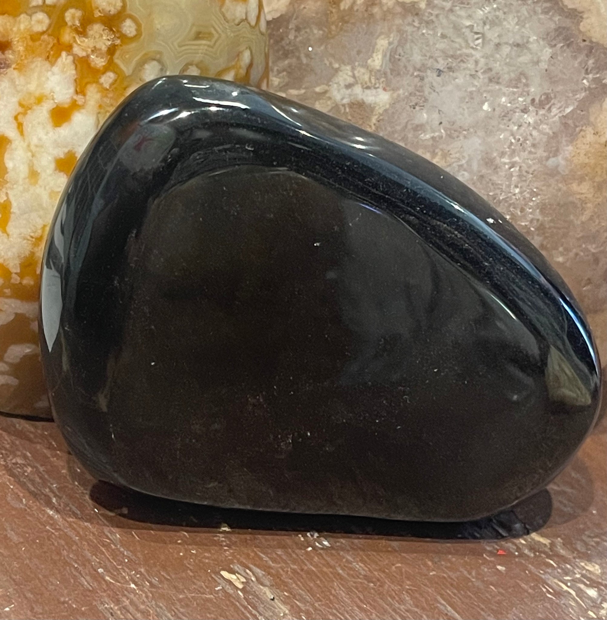 Silver Sheen Obsidian Freeform Slab