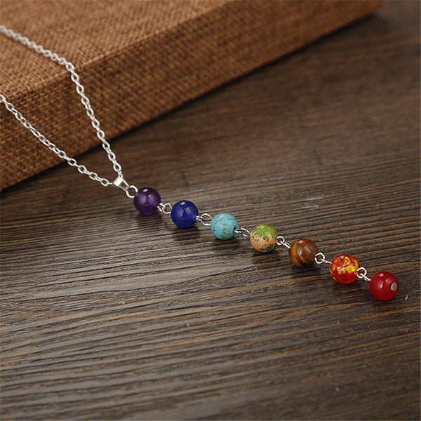 7 Chakras Stone Necklace