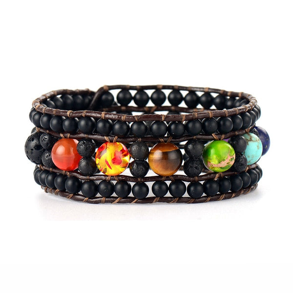 7 Chakras Balancing Cuff Bracelet