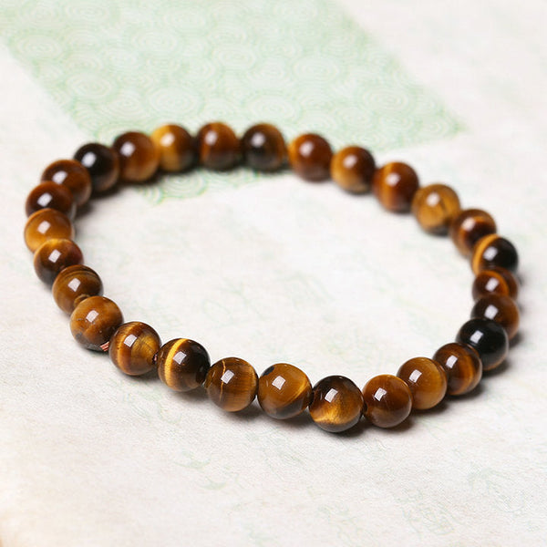 "Fearless" Tiger Eye's Stone Bracelet