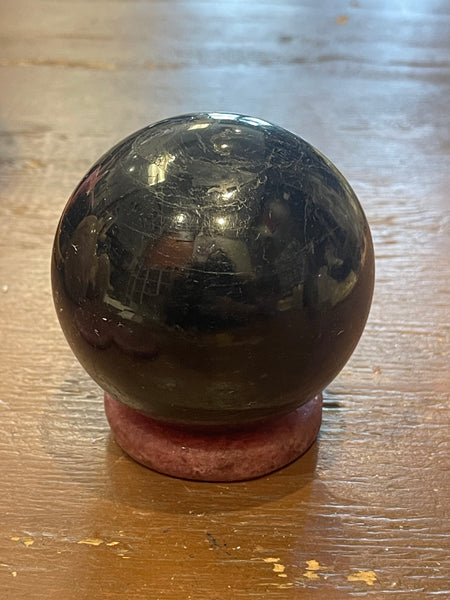 Tanzanian Strawberry Quartz Sphere Stand