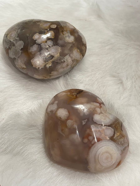 Flower Agate Heart