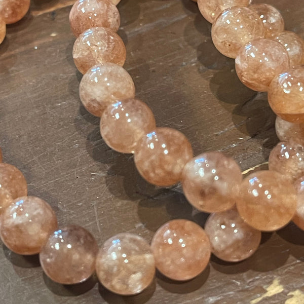 Sunstone Beaded Stackable Bracelet