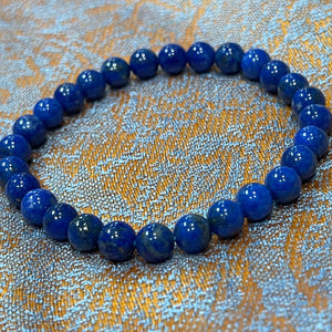 Lapis Lazuli Beaded Bracelet 6mm-8mm