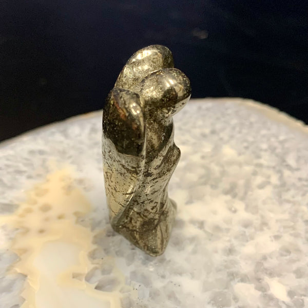 Pyrite Angel Carving