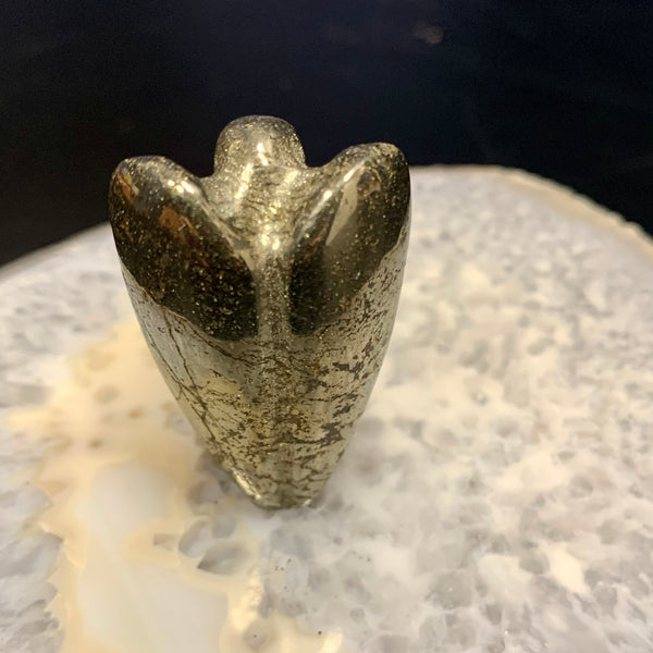 Pyrite Angel Carving