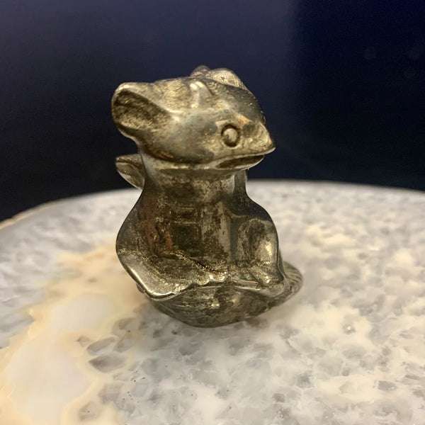 Pyrite Toothless Carving