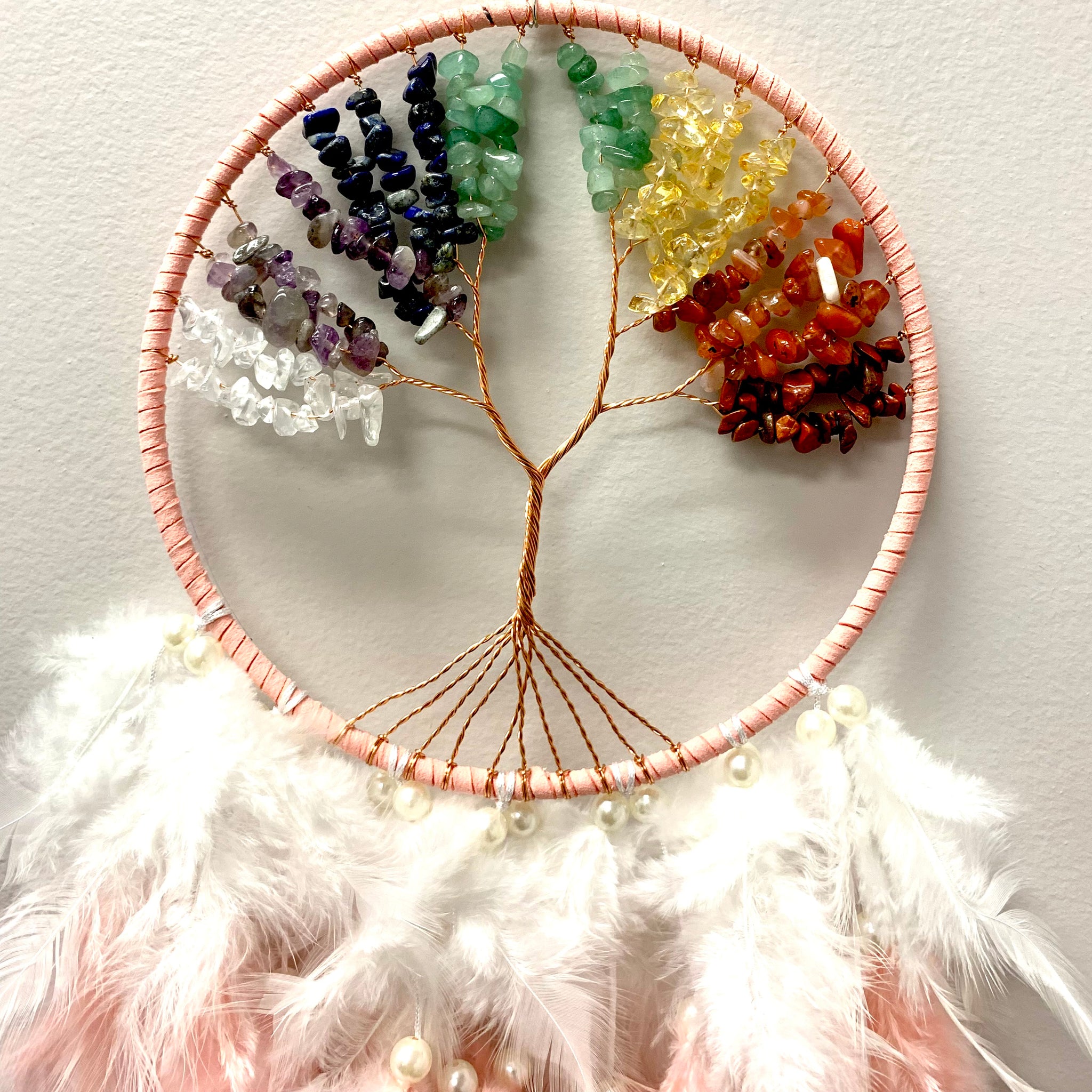 Gemstone Tree of Life Dream Catcher / Assorted