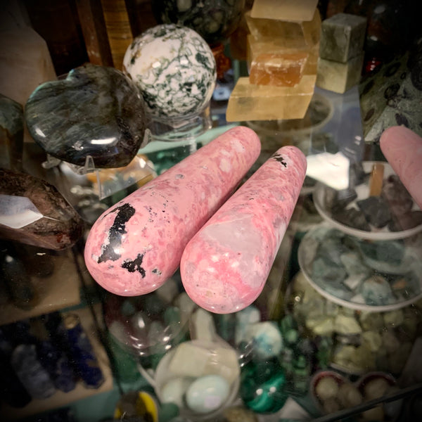 Rhodochrosite Massage Wand from Peru