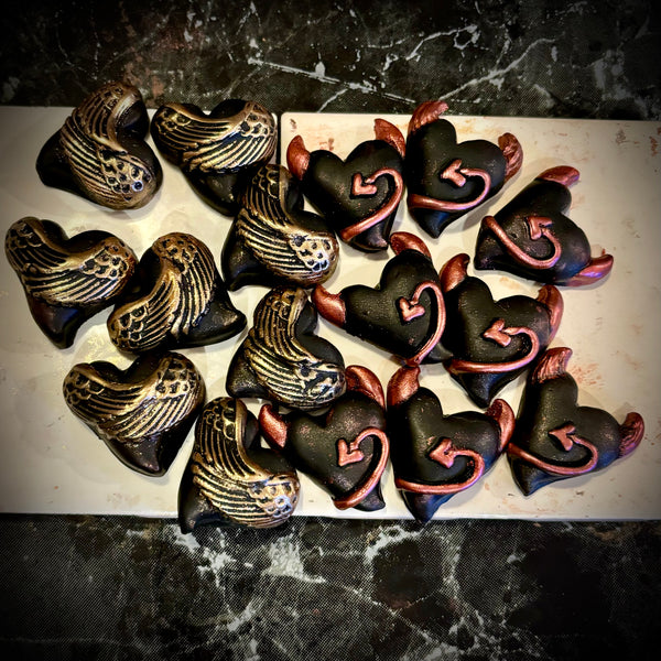 Angel / Demon Heart Magnets