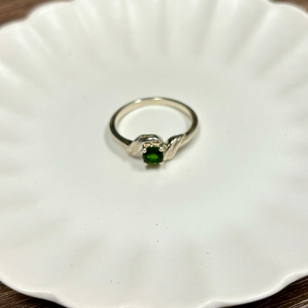 Chrome Diopside Sterling Silver Ring | Size 7