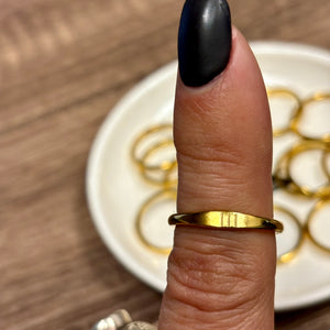 Angel Number Ring | 14K Gold Plated on Brass | Size 7