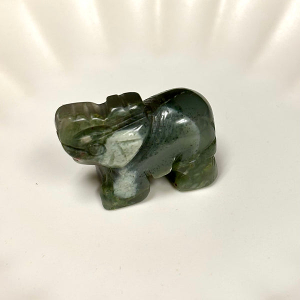 Carved Gemstone Elephants | Assorted | Small