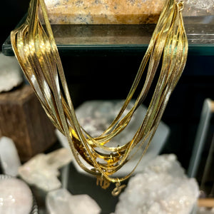 Zodiac 14k Gold Filled Herringbone Necklace