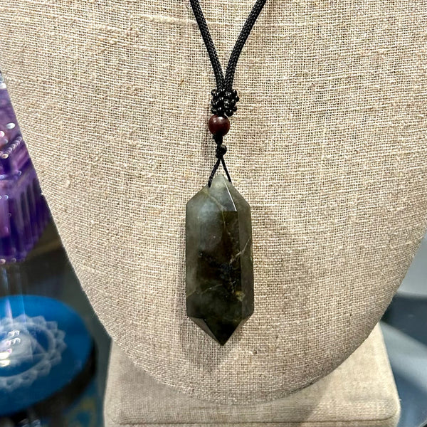 Double Terminated Labradorite Pendant Necklace