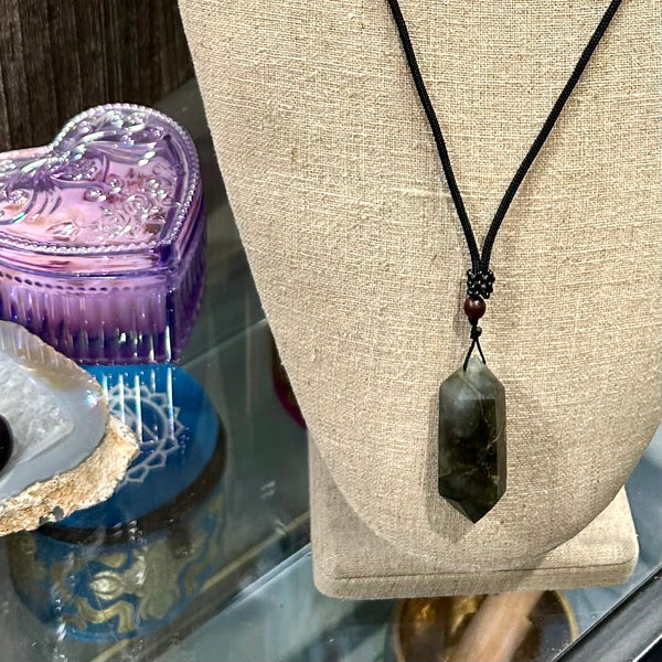 Double Terminated Labradorite Pendant Necklace