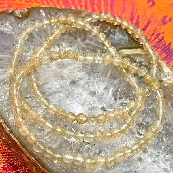 Citrine 4mm Stackable Stretch Bracelet