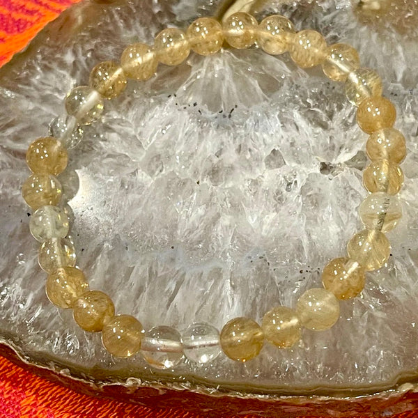 Citrine 6mm Stackable Stretch Bracelet