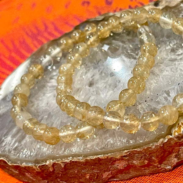 Citrine 6mm Stackable Stretch Bracelet