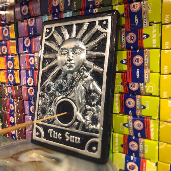 Sun Tarot Card Incense Burner