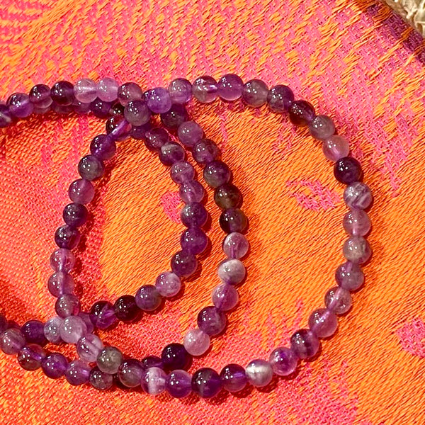 Amethyst 4mm Stackable Stretch Bracelet